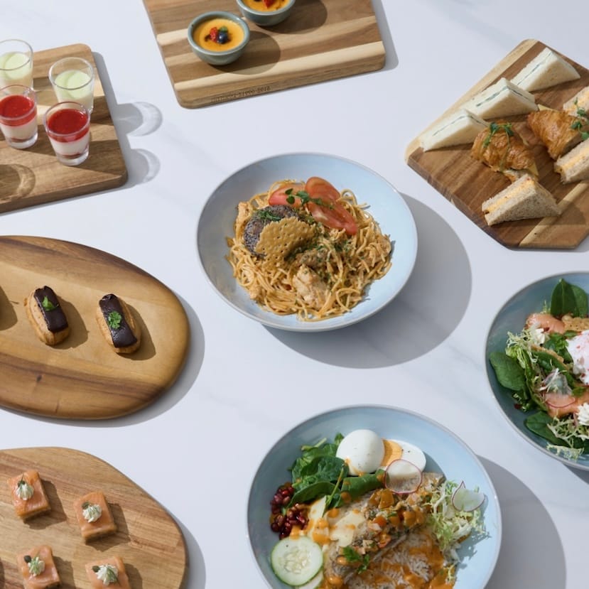 Selection of fresh, nutritious dishes served at The Winslow